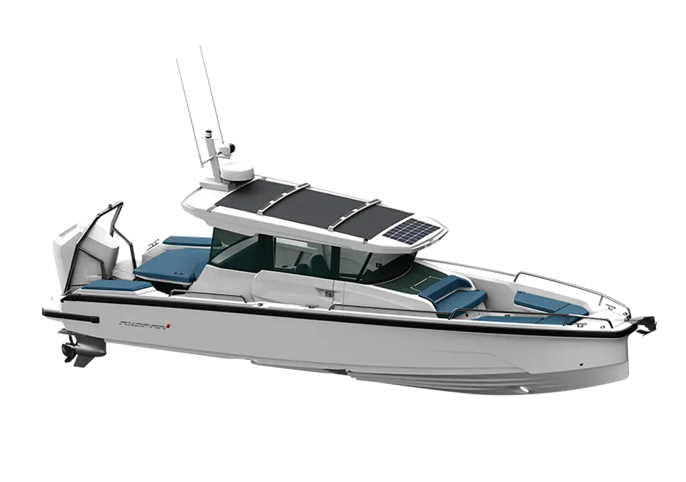 Axopar 29 XC Cross Cabin marketing photo