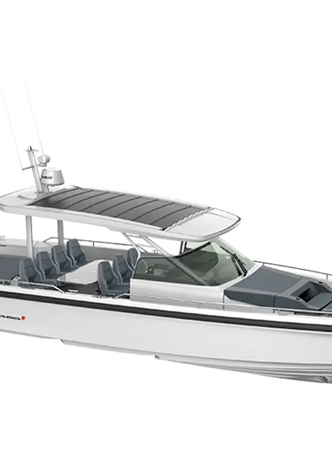 Axopar 37 Sun Top marketing photo