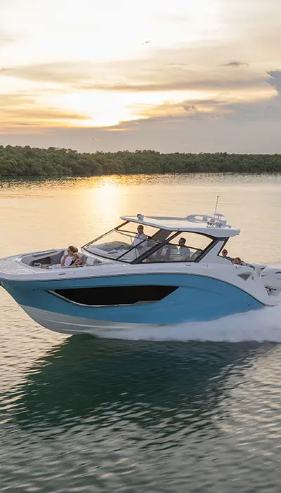 SunDeck 3200 Outboard marketing photo